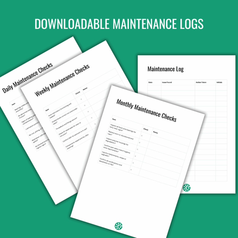 GB-07-30-B-miantenance check list - Godiva Bearings