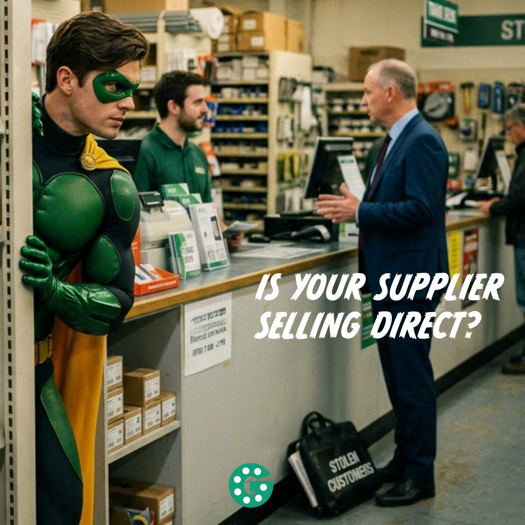 Is your Supplier Selling Direct trade only matters - Godiva Barings. trade only. Always.